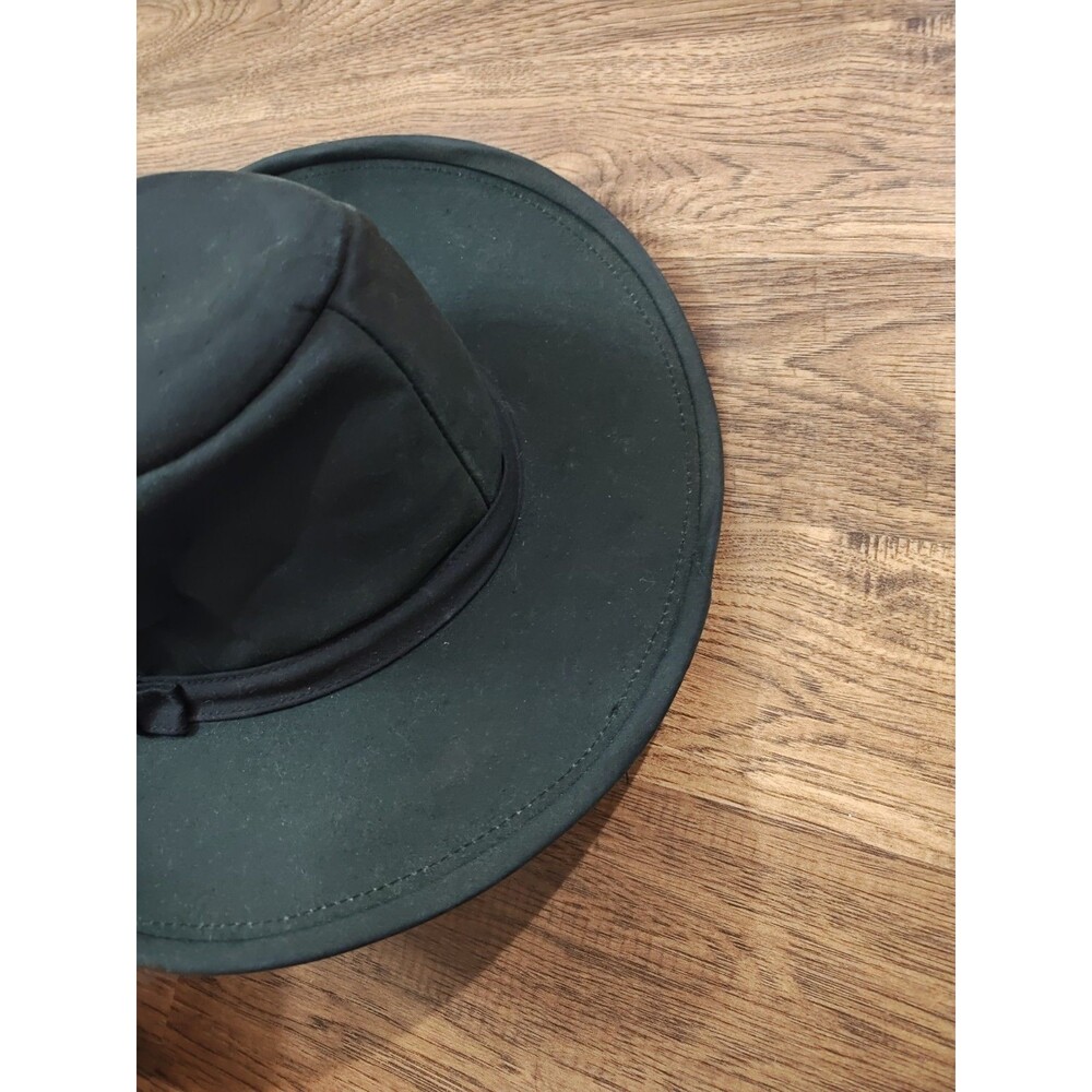 The Australian Outback Collection Oilcloth Hat Unisex Large Black Made In USA - Picture 5 of 9